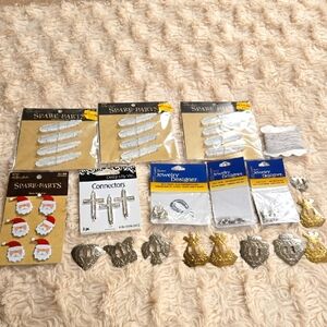 Assorted Craft Embellishments in Silver and Gold